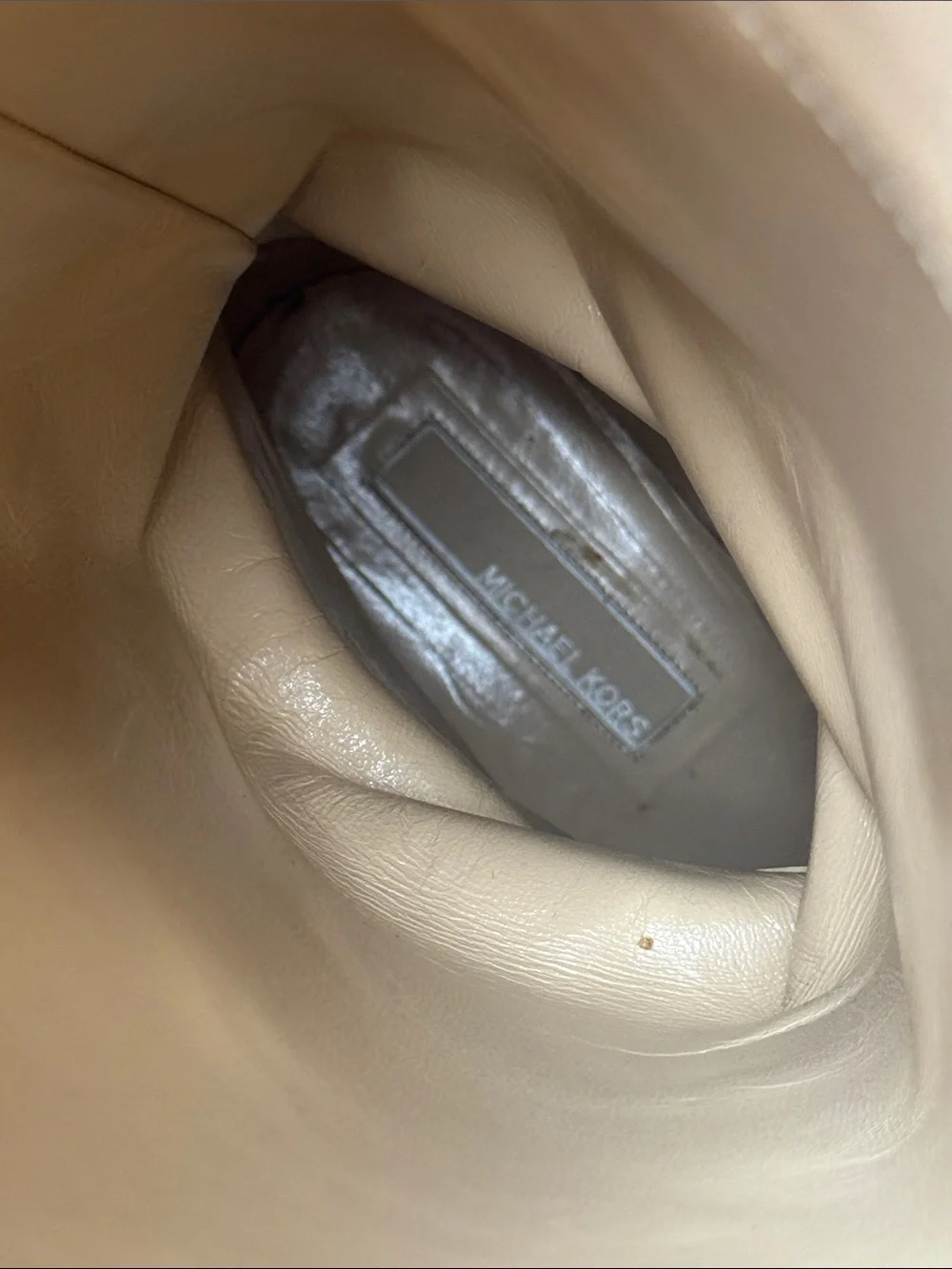 MICHAEL KORS Braden Two-Tone Leather Riding Boots Black Brown Equestrian 10